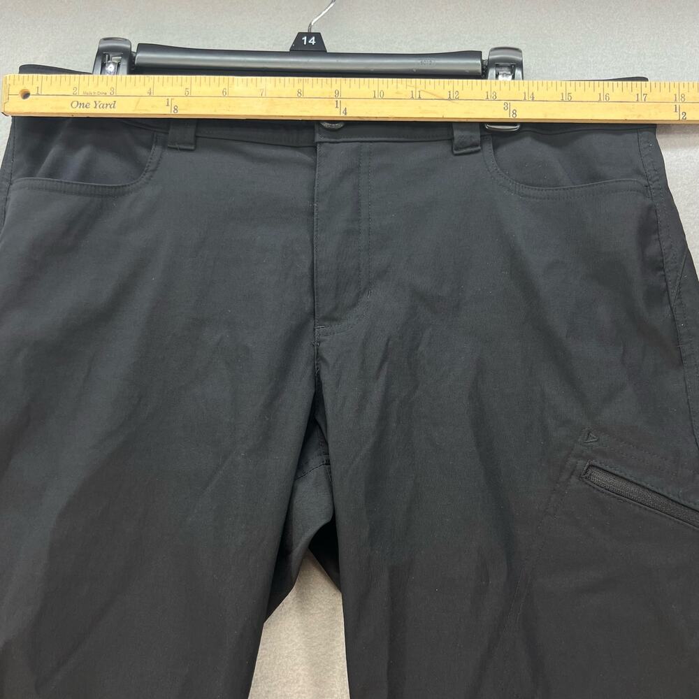 Eddie Bauer Pants Women's Size 14 Black Rainier Capri Hiking Trail Normcore - Picture 2 of 12